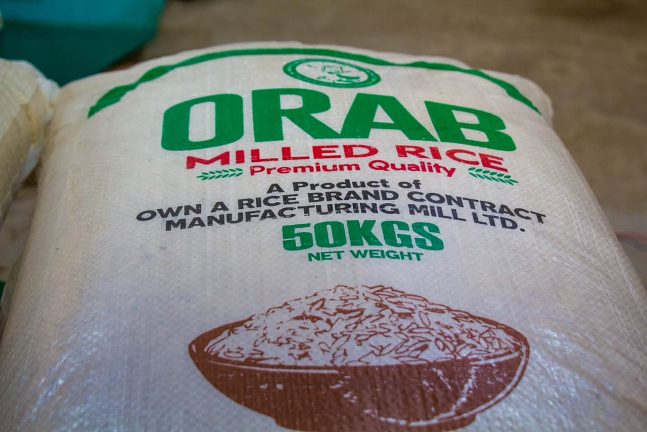 Automated weighing and bagging of rice into NAFDAC compliant branded bags