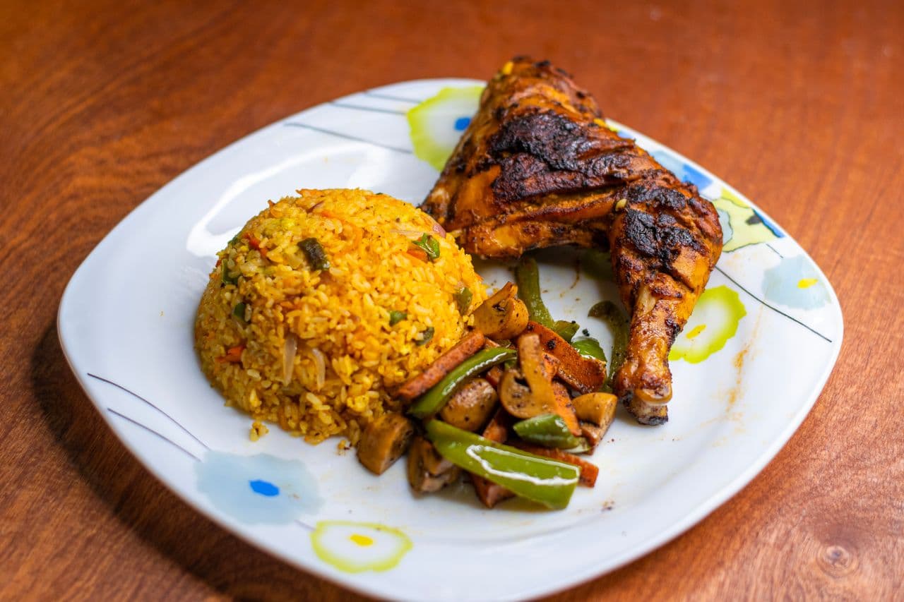 Cooked ORAB parboiled rice, fluffy and non sticky